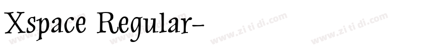 Xspace Regular字体转换